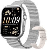 1.83" HD Smart Watch, 30 Days Battery Life, Sleep/Heart Rate/SpO2/Blood Pressure Monitor, Calls/Messages/Notifications, 5ATM 110+ Sports Modes Fitness Tracker Watch, for Women & Men/ Android & iPhone - Image 2