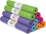 10 Pack Economy Yoga Mat, 68" x 24" Non Slip Exercise Mat, 3mm Thick Gym Mat, Bulk Non Toxic Yoga Mats for Home Workout and Studios - Image 2