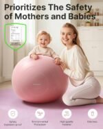 YOTTOY Anti-Burst Exercise Ball for Working Out, Yoga & Pregnancy, Extra Thick Workout Ball for Physical Therapy & Fitness - Image 4