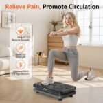 AXV Vibration Plate Fitness Platform Exercise Machine Vibrating Shaking Full Body Shaker Workout Vibrate Stand Shake Board Sport Gym for Weight Loss Fat Burner for Women Men - Image 4