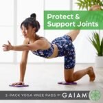 Gaiam Yoga Knee Pads (Set of 2) - Yoga Props and Accessories for Women/Men Cushions Knees and Elbows for Fitness, Travel, Meditation, Kneeling, Balance, Floor, Pilates - Image 3