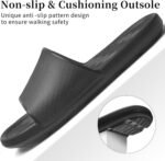 Shower Shoes for Men Women with Arch Support Non Slip Quick Drying Slides College Dorm Bathroom Sandals Pool Slides Lightweight Beach Sandals - Image 6