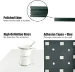 Home Gym Mirror Tiles for Wall, 14"x12"x12PCS Full Length Home Gym Workout Mirror for Garage, Bedroom, Living Room, Over The Door - Image 3