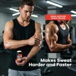 Komoko Fat Burning Sweat Gel Stick (3.5 oz), Workout Enhancer Roll-On Gel Stick, Sweat Cream for Stomach Fat, Belly Fat Burner & Waist Trainer Gel for Women & Men - Image 3