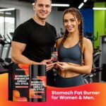 Komoko Fat Burning Sweat Gel Stick (3.5 oz), Workout Enhancer Roll-On Gel Stick, Sweat Cream for Stomach Fat, Belly Fat Burner & Waist Trainer Gel for Women & Men - Image 5