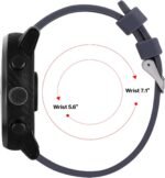 FitTurn 6pack Bands Compatible with IP67 Waterproof Sports Tracker Watch Replacement Soft Straps Silicone Watch Band Strap with Quick Release Pins for IP67 Fitness Watch Activity Tracker - Image 3