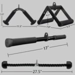 Cable Machine Attachment Set LAT Pulldown Attachments Weight Machine Accessories for Home Gym - Image 5