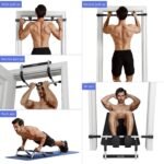 Ally Peaks Pull Up Bar for Doorway | Thickened Steel Max Limit 440 lbs Upper Body Fitness Workout Bar| Multi-Grip Strength for Doorway | Indoor Chin-Up Bar Fitness Trainer for Home Gym Portable - Image 4
