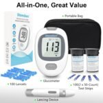 G430 Blood Glucose Monitor Kit,Blood Sugar Testing kit,Diabetes Testing Kit, Blood Glucose Meter, 100 Glucometer Strips, 100 Lancets, Test Strips Blood Sugar Meter Glucometer,HCT for Home Use - Image 6