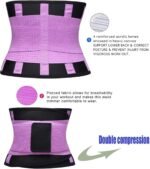 VENUZOR Waist Trainer Belt for Women - Waist Cincher Trimmer - Slimming Body Shaper Belt - Sport Girdle Belt (UP Graded) - Image 4
