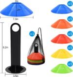 25/50/100pcs Disc Cones, Agility Soccer Cones with Carry Bag and Holder, Soccer Cones for Sports Training, Football, Soccer, Basketball, Coaching, Practice Equipment, 5 Color - Image 3
