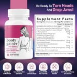 Booty Gainer Pro Series - Weight Gainer for Women to Grow Thicker Booty & Larger Buttox | Helps Naturally Curve & Shape Body | Grow Rounder, Wider & Thicker Glutes for BBL Growth - 60 Capsules - Image 3