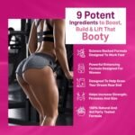 Booty Gainer Pro Series - Weight Gainer for Women to Grow Thicker Booty & Larger Buttox | Helps Naturally Curve & Shape Body | Grow Rounder, Wider & Thicker Glutes for BBL Growth - 60 Capsules - Image 4