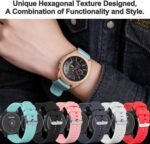 FitTurn 6pack Bands Compatible with OYG Smart Watch IP68 Waterproof Fitness Tracker Replacement Soft Straps Silicone Watch Band Strap with Quick Release Pins for OYG Smart Watch - Image 3