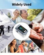 Fingertip Pulse Oximeter Blood Oxygen Saturation Monitor Pulse Ox, Heart Rate and Fast Spo2 Reading Oxygen Meter with OLED Screen Included Lanyard and 2 X AAA Batteries - Image 5