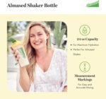 Almased Protein Shaker Bottle | For Protein Mixes | Smoothie Bottle | Perfect Shaker Cups for Protein Shakes and Preworkout, 24 Oz capacity (700 ML) - Image 3