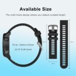 2 Pack Waterproof Bands Compatible with Garmin Forerunner 245/55 Watch Band, 20mm Replacement Strap for Forerunner 245 Music Watch Bands - Image 3