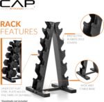 Cap Barbell A-Frame Dumbbell Weight Rack | Color Series - Image 4