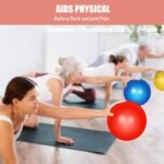 Leyndo 4 Pcs Pilates Ball 9 Inch Small Exercise Ball for Yoga Stability Core Training Barre Workout Physical Therapy Balance - Image 8