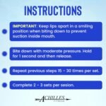 Achilles Fitness Double Chin Reducer Jaw Exerciser – Jawline Sculptor and Face Slimmer for Women and Men – Encourages Jaw Movement and Aids in Natural Jaw Function - Ideal for Mewing Practice - Image 3