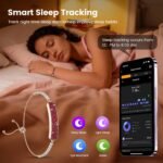 Fitness Tracker with Sleep Tracking, 24/7 Activity Tracker, Step Tracker, Heart Rate, Blood Oxygen, Stress Management, 5ATM Waterproof, No Subscription Fee for iOS & Android - Image 4