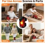Red Light Therapy Knee Brace with Massage, 3 Vibration Knee Massager with 660nm 850nm Infrared Red Light, 5000mAh Cordless Electric Heated Knee Wrap for Knee Joint Elbow, Gift for Men Women - Image 5