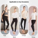 SINOPHANT High Waisted Leggings for Women - Full Length Capri Buttery Soft Yoga Pants for Workout Athletic - Image 5