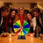 12Inch Heavy Duty Spinning Prize, 10 Slots Prize Wheel with Stand and Erasable Marker and Eraser, for Family Games, Classroom Games, Carnivals, Trade Shows, Raffles, and Various Other Events - Image 3