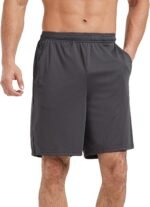 5 Pack Men's Athletic Gym Shorts with Pockets Quick Dry Activewear Workout Running Shorts for Men - Image 4