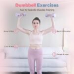 Adjustable Dumbbell Set of 2, 4 in 1 Free Weights Dumbbells Set for Women with Fast Adjustment, Each 2lb 3lb 4lb 5lb Hand Weights Set for Home Gym & Outdoor Exercise Training - Image 4