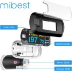 mibest OLED Finger Pulse Oximeter, O2 Meter, Dual Color White/Black - Image 7