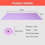 Primasole Dark Green‌ Non Toxic Yoga Mat with Poses - 68"Lx24"Wx1/3 Inch Non-Slip Workout Mats for Home, At Home Workout Mat with Carry Strap for Yoga Pilates PSS91NH011NA - Image 8