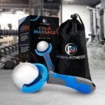 PRIME Fitness Cold Massage Roller Ball | Cold Therapy | Ice Roller Ball with Handle | cryo Stick | Relieve Muscle Pain (Blue) - Image 3