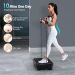Vibration Plate Exercise Machine, Vibration Plate for Lymphatic Drainage 330 Lbs Capacity Whole Body Vibration Platform Machines Helps Weight Loss Shaping Toning Wellness - Image 4