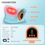 Neck Massager 2025, Neck and Shoulder Relaxer with Heat, 3 Modes, Portable Pillows for Pain Relief and Muscle Relax, 26° Angle Cervical Traction Device for Back, Shoulder - Image 4