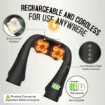 Cordless Shiatsu Neck and Shoulder Massager, Back Massager with Heat,Massage Deeper Tissue 4D Kneading Massage for Shoulder, Neck and Back, Use at Home, Office, Car - Gifts for Fathers Day Dad Gift - Image 3