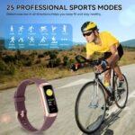 Fitness Tracker with 24/7 Heart Rate, Blood Oxygen Blood Pressure Sleep Monitor, Activity Trackers 6 ATM Waterproof,Step Calorie Counter Pedometer Health Smart Watch for Women Men - Image 6