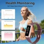 Fitness Tracker with 24/7 Heart Rate, Blood Oxygen Blood Pressure Sleep Monitor, Activity Trackers 6 ATM Waterproof,Step Calorie Counter Pedometer Health Smart Watch for Women Men - Image 7