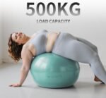 Extra Thick Exercise Ball with Embossed Pattern,Yoga Ball 22in/26in/30in for Workout Pregnancy Stability,Anti-Burst and Slip Resistant Swiss Ball with Pump for Yoga, Pilates,Physical Therapy - Image 6