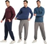 5 Pack Men's Lightweight Pullover Hooded Tees – Long Sleeve Sweatshirts for Gym, Running, Fishing - Image 3