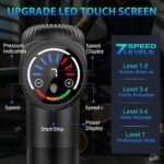 TOLOCO Massage Gun, Deep Tissue Back Massage for Athletes for Pain Relief, Percussion Massager with 10 Massages Heads & Silent Brushless Motor, Christmas Gifts for Women, Men, Black - Image 3