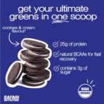 Safari Nu 100% Whey Premium Protein Powder, Cookies and Cream - 2 LB Tub, 25G of Protein - Concentrate & Isolate Whey Protein Blend - 12g BCAAs Per 2 Scoops (2 Pounds, Cookies & Cream) - Image 5