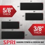 SPRI Hanging Exercise Mat, Fitness & Yoga Mat for Group Fitness Classes, Commercial Grade Quality with Reinforced Holes - Image 5