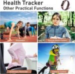 Fitness Tracker with Step Counter/Calories/Stopwatch, Activity Tracker, Health Tracker with Heart Rate Monitor, Sleep Tracker,1.10''AMOLED Touch Color Screen, Pedometer Watch for Women Men - Image 6