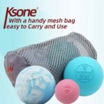KSONE Massage Lacrosse Balls -Massage Balls for Myofacial Release&Trigger Point Therapy-Set of 2-Hard Lacrosse Massage Ball &Soft Massage Ball with one mini Ball - Image 7
