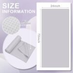 Soulchen 6 Pack Hot Yoga Towel Bulk with Grip Dot Non Slip 72" x 24" Microfiber Yoga Mat Soft Sweat Absorbent Pilates Blanket Mat Towel for Exercise Fitness Accessories Workout Gym(Gray) - Image 3