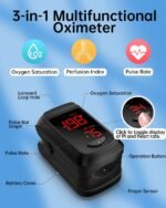 Pulse Oximeter Fingertip- Mini Oximeter Oxygen Saturation Monitor for SpO2/Heart Rate/PI, with Auto Graph Display - Image 5