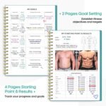 Fitness Workout Journal for Women & Men, A5(5.5" x 8.2") Workout Log Book Planner for Tracking, Progress, and Achieving Your Wellness Goals-Blue - Image 4