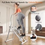 MOMODA Stair Stepper Resistance Adjustable Folding Vertical Climber Machine for Home Gym Full-Body Workout - Image 4