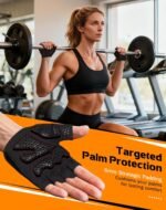 ATERCEL Breathable Workout Gloves, Antislip Weight Lifting Gym Gloves for Men Women, Superior Grip & Palm Protection for Weightlifting, Fitness, Exercise, Training - Image 3
